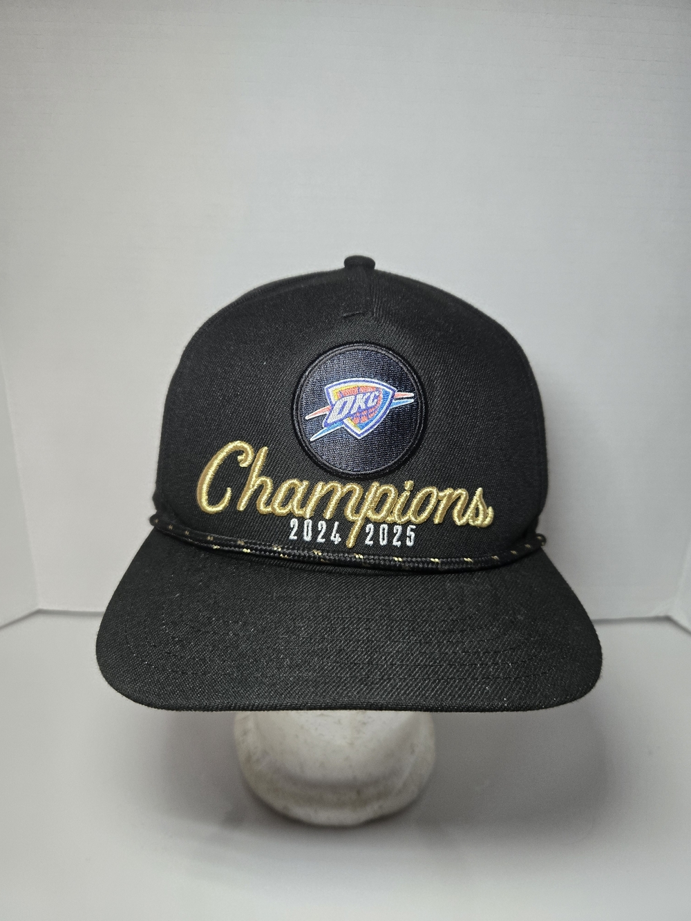Oklahoma City Thunder Champions 2024/2025 Black Snapback Hat